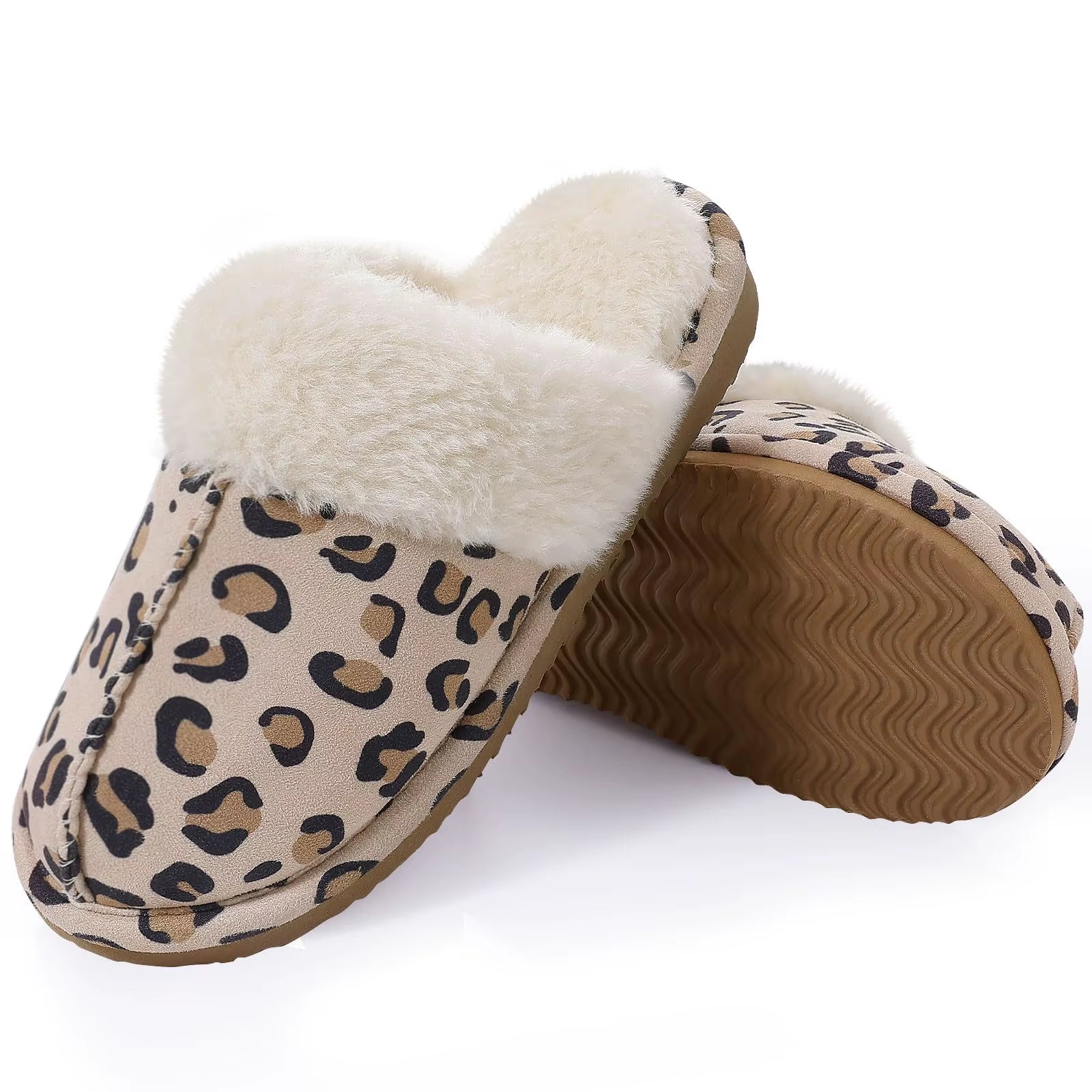 Litfun Women'S Fuzzy Memory Foam Slippers Fluffy Winter House Shoes Bedroom Warm Plush Slippers Outdoor New Fashion Fur Slippers